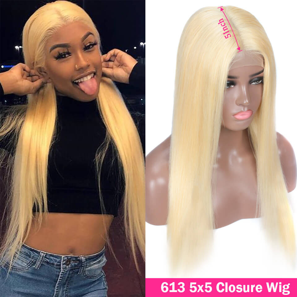 straight blonde wigs