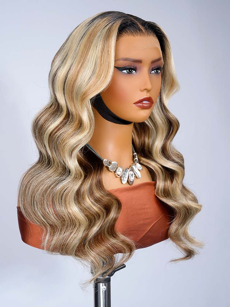 balayage hair blonde and brown