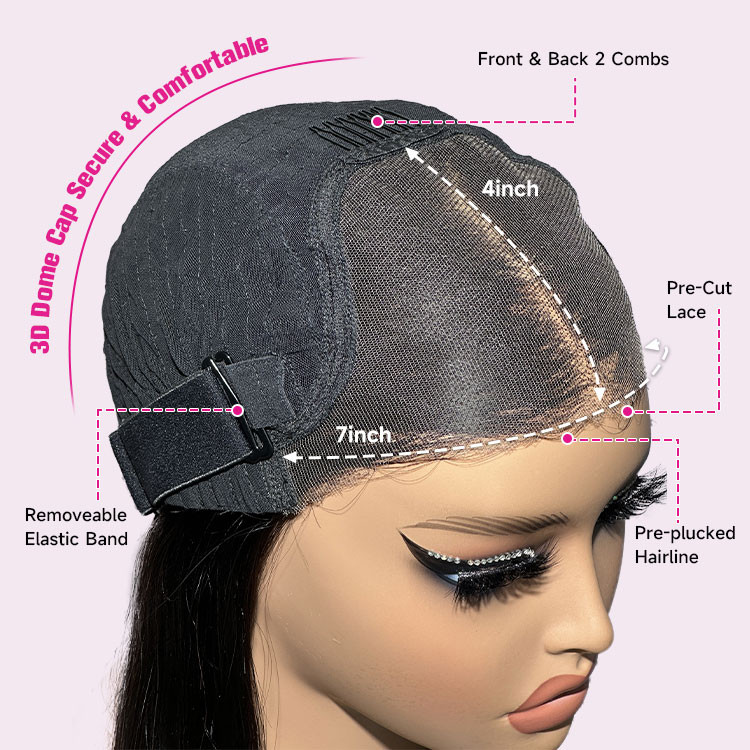 7x4 Lace Closure Wigs