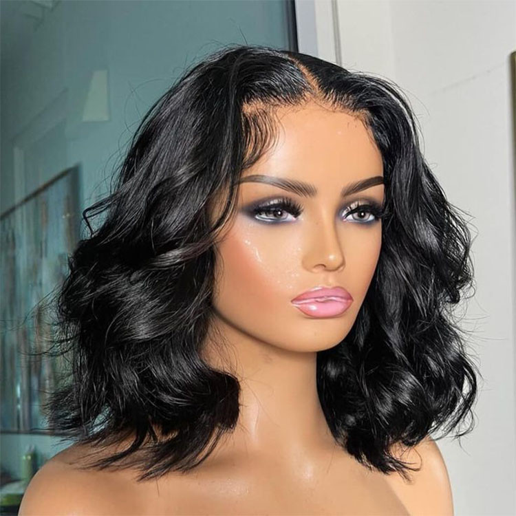 short body wave frontal wig