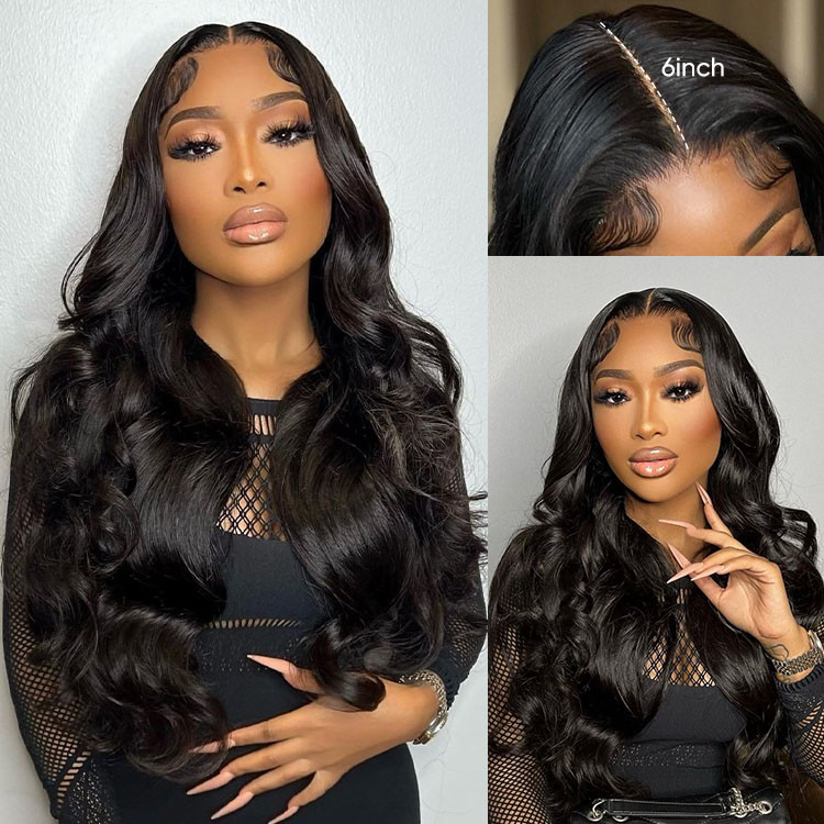 Body Wave 6*6 lace closure wigs