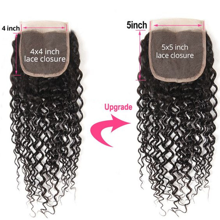 curly 5*5 lace closure