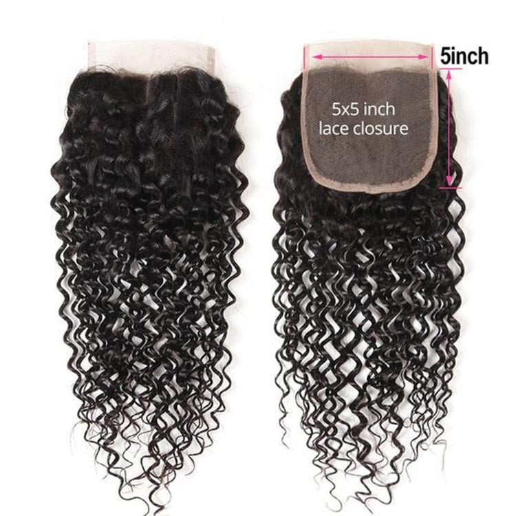curly 5*5 closure