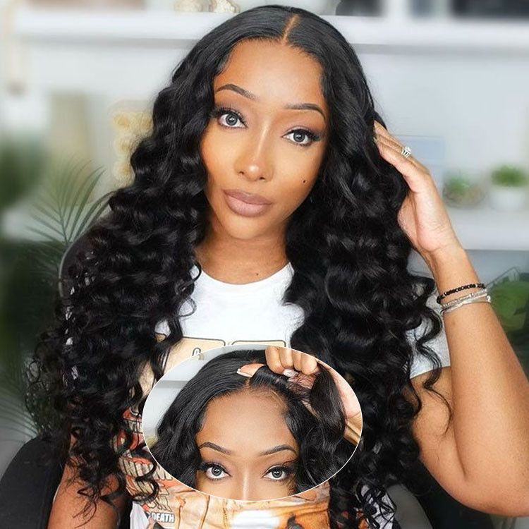 loose deep wave ready to go wig