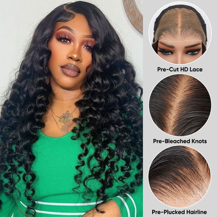 loose deep wave wig