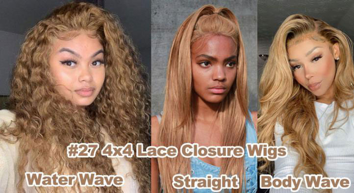 #27 4x4 lace closure wig