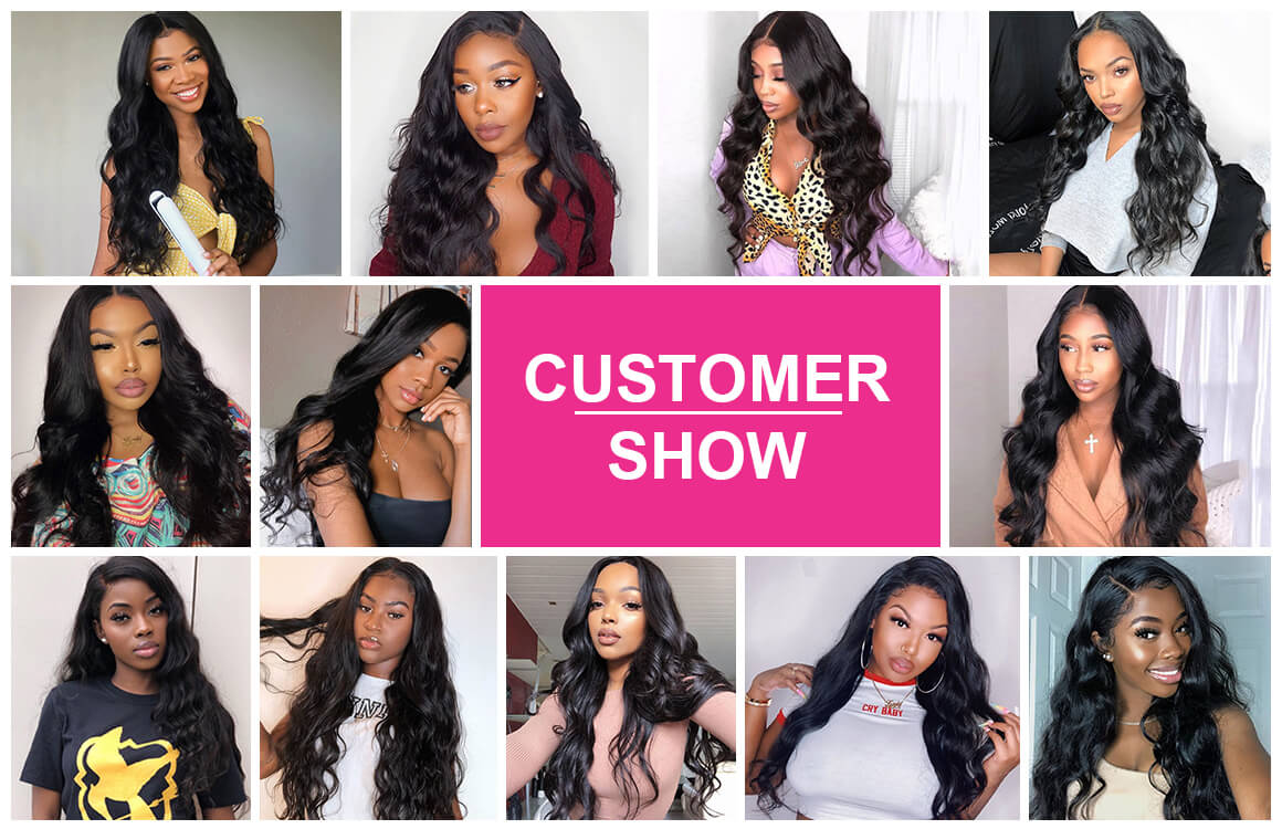 Body Wave Hair Bundles With 13*4