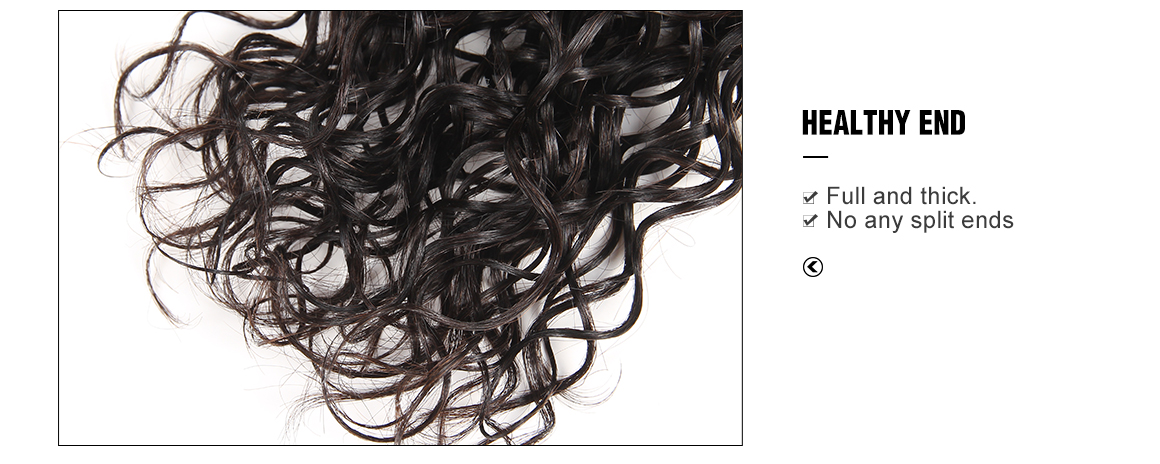 brazilian virgin hair water wave bundles with lace closure