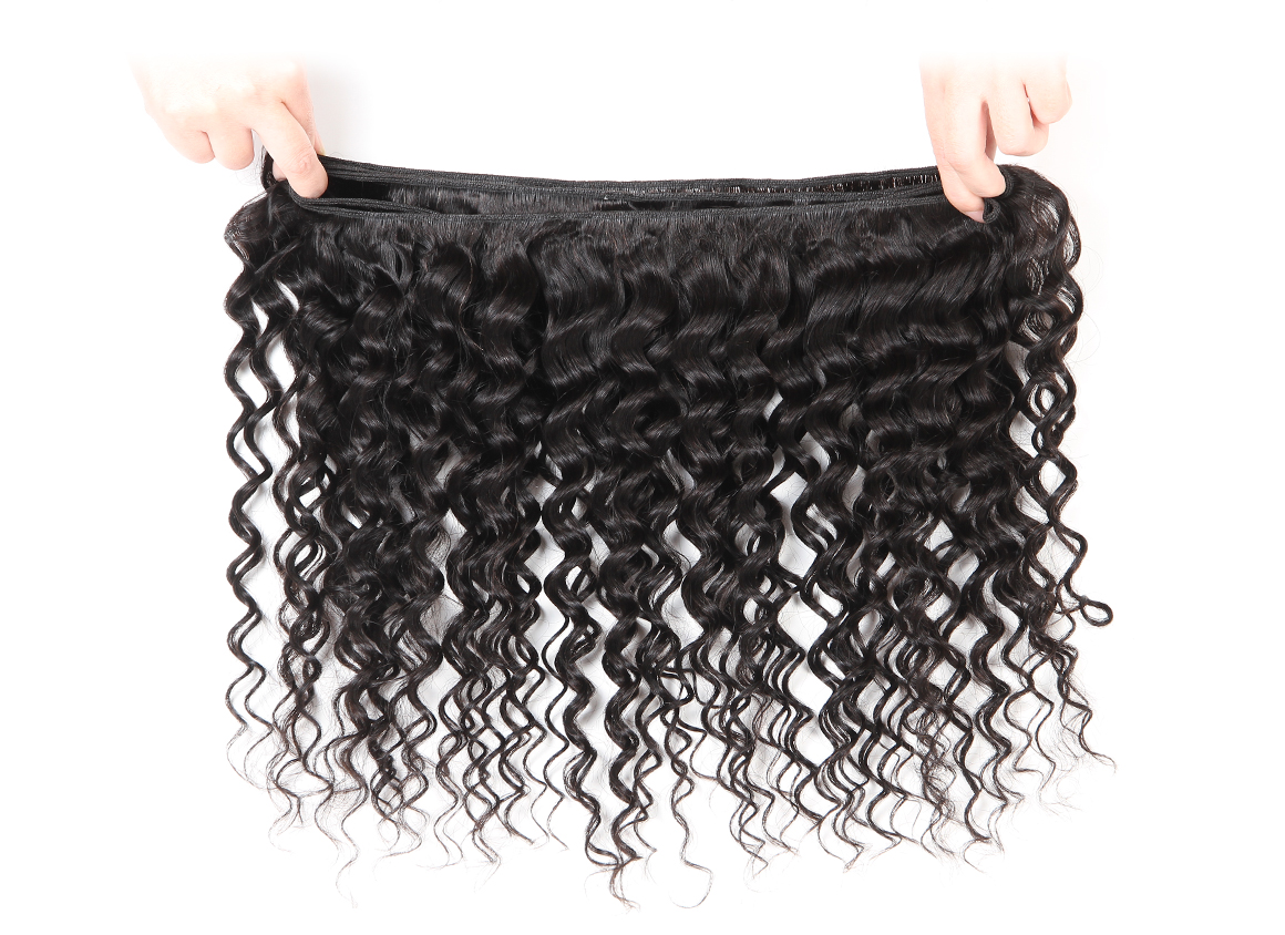 3 bundles deep wave wavy brazilian hair weave remy hair