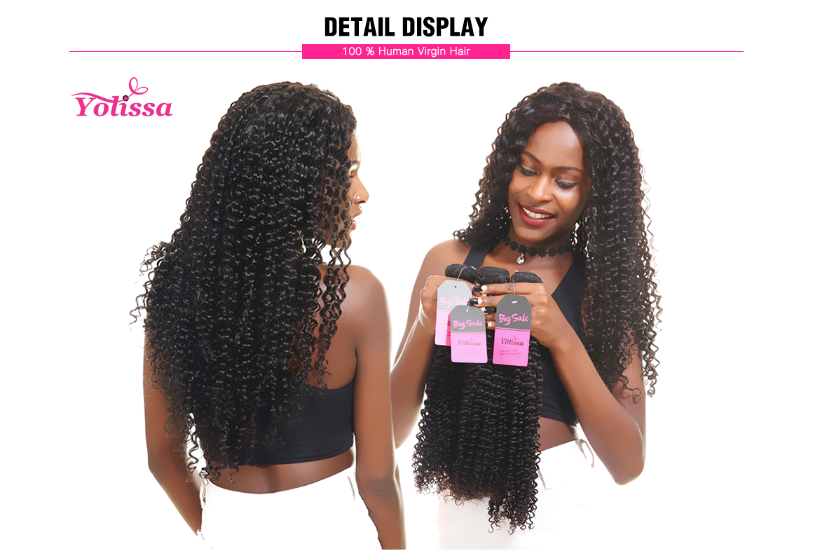 3 bundles kinky curly wave brazilian hair weave virgin hair
