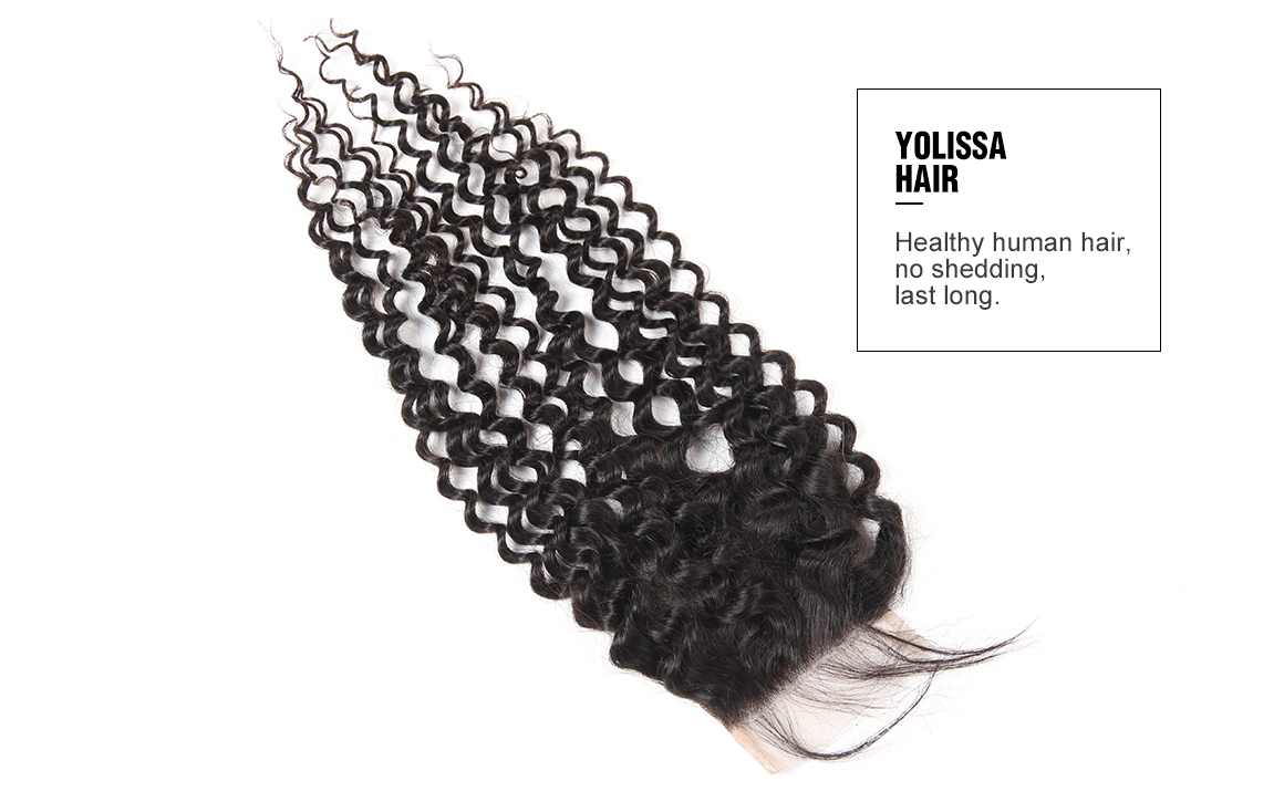 brazilian remy hair curly bundles with lace closure
