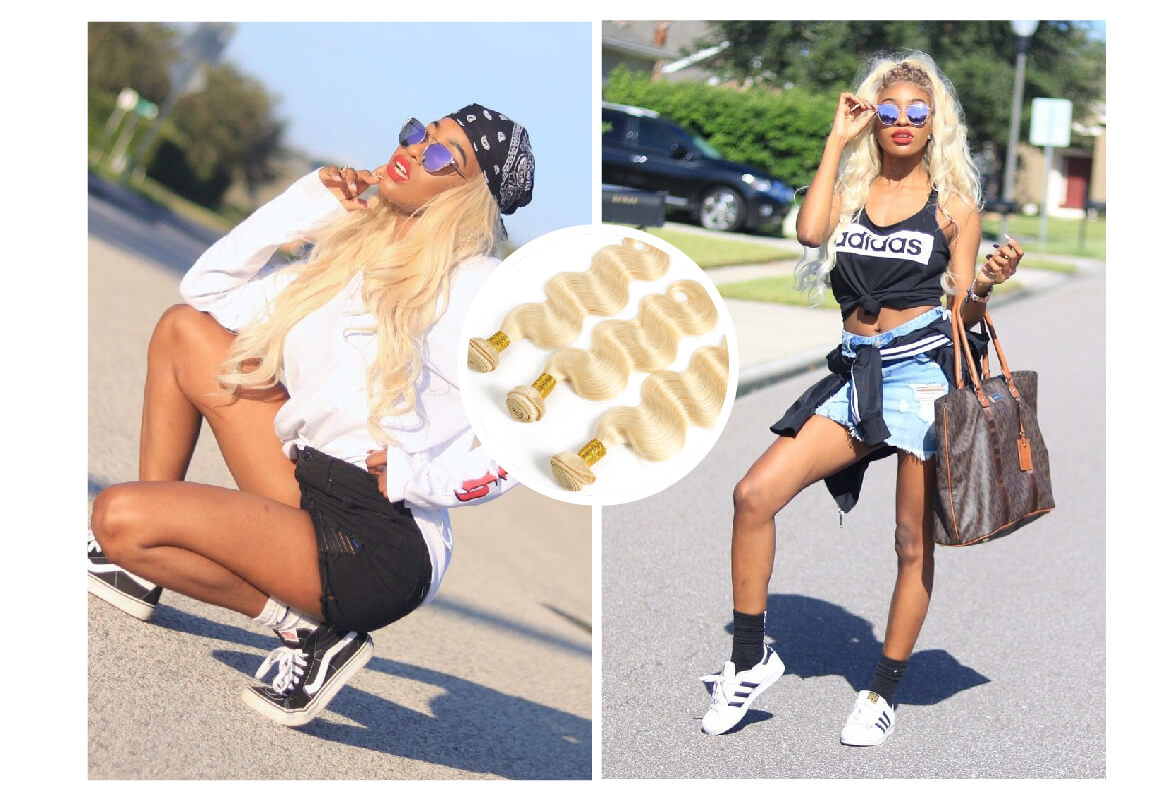 3 Bundles 613 Blonde Human Body Wave Hair