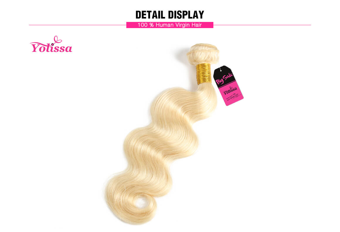 Yolissa Single Bundle 613 Blonde Body Wave Weave 1 Bundle