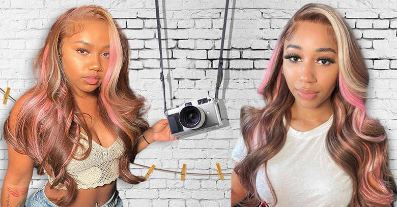 Pink Balayage On Brown Hair Wigs