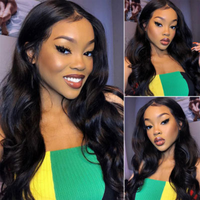 lace front human hair wig