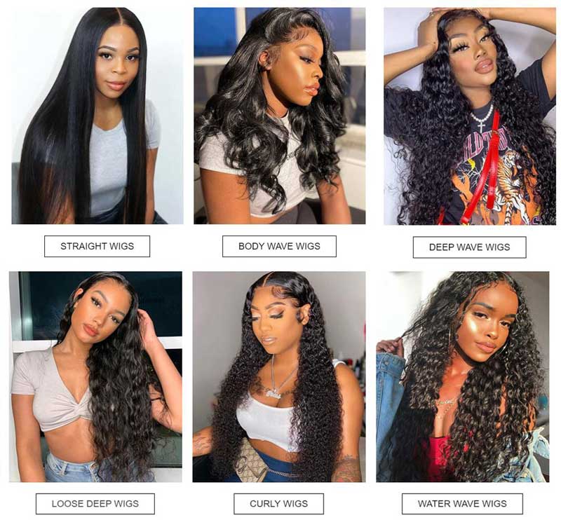 all kinds of wigs