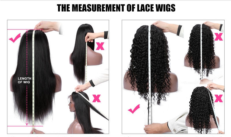 measure a hair wig