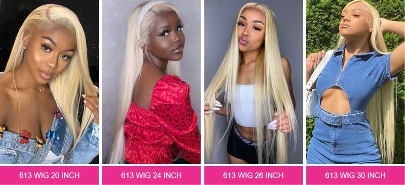 613 blonde lace front wigs