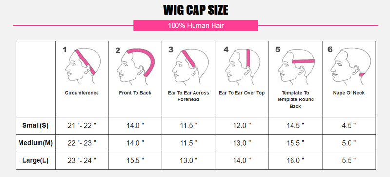wig cap size