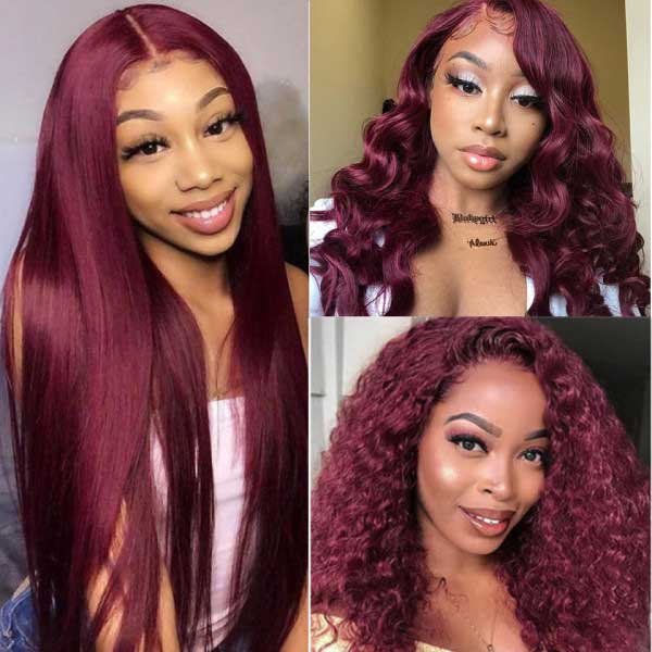 99J Burgundy hair