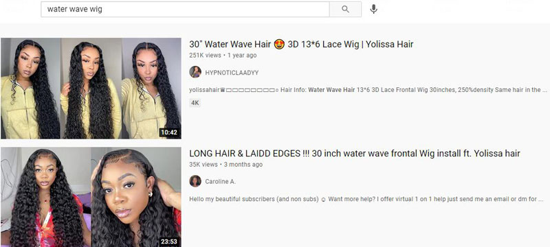 some hair wig companies’ free e-mails
