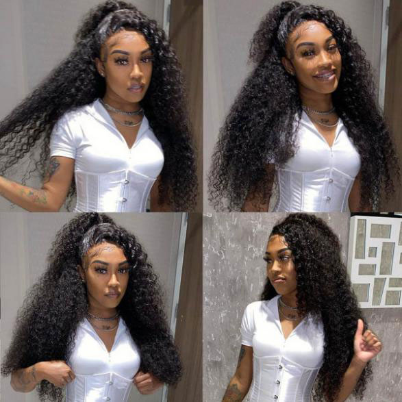 long curly wig