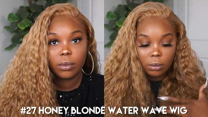 #27 Honey Blonde Water Wave Wigs