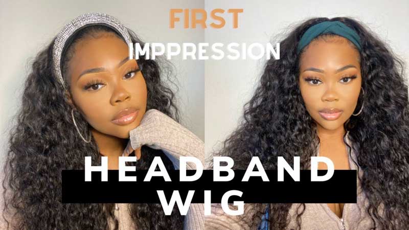 Water Wave Headband Wigs