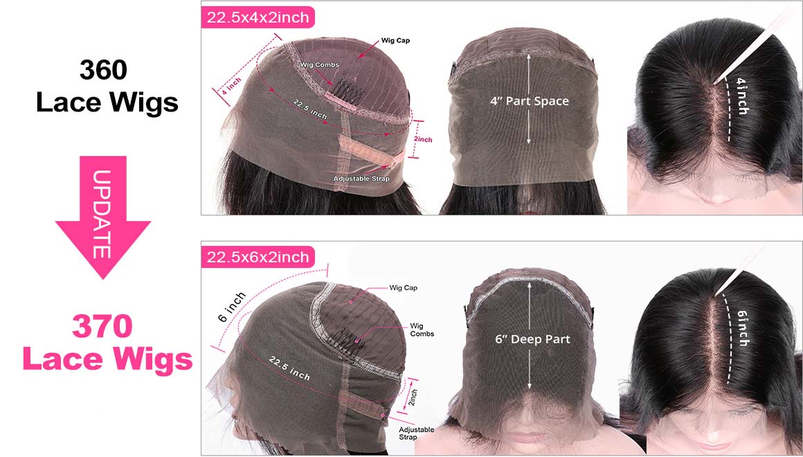 360 lace front wigs and 370 lace front wigs