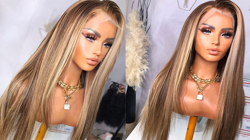 Caramel Honey Blonde Balayage On Brown Hair