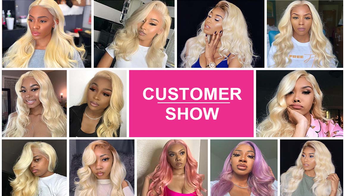 613 blonde body wave lace wigs