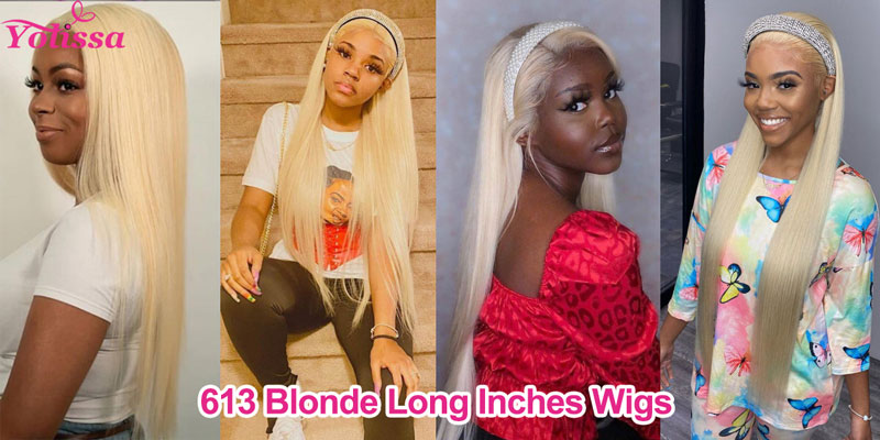 613 blonde long hair wigs