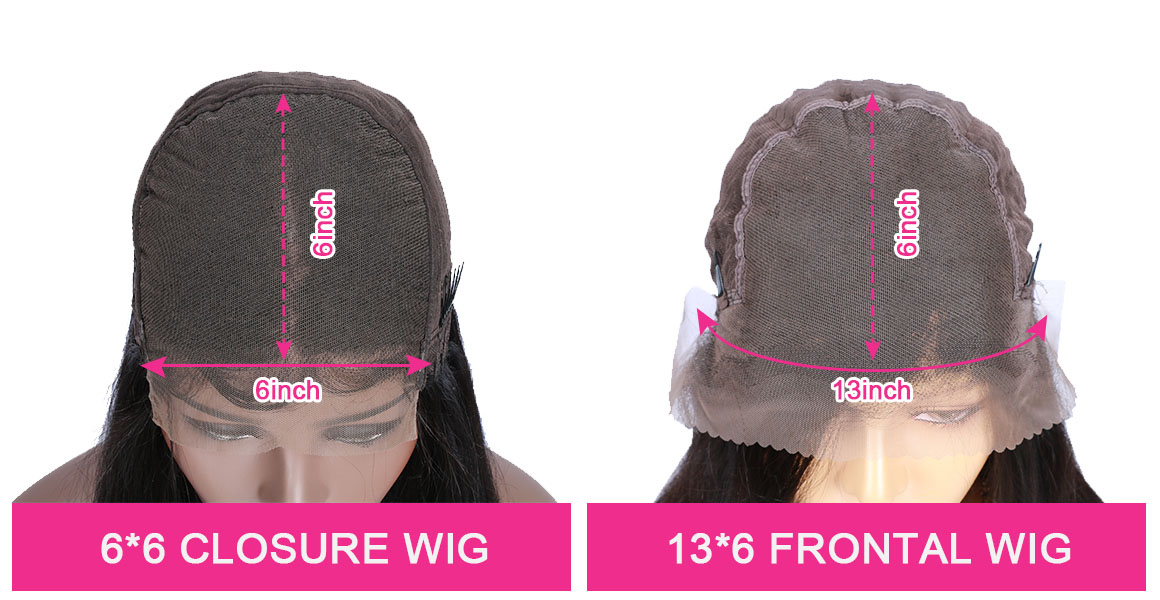 6inch deep part lace wigs