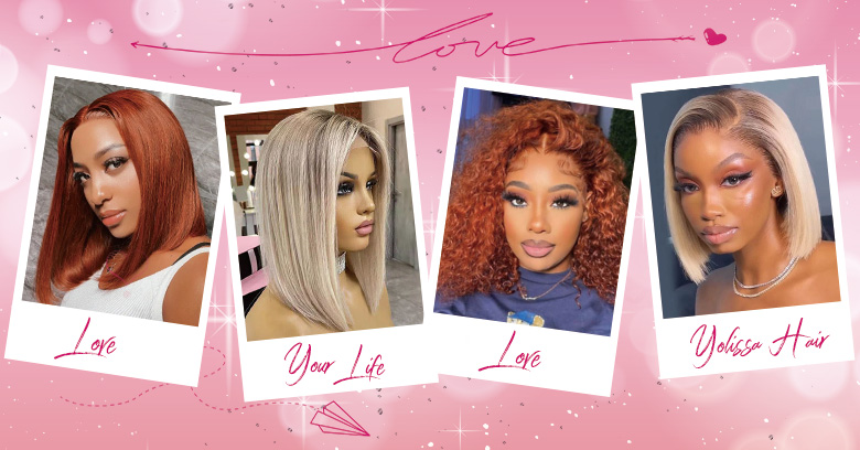 Colored bob wigs