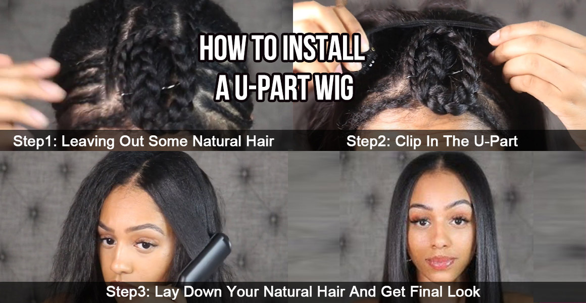 how to install u part wigs