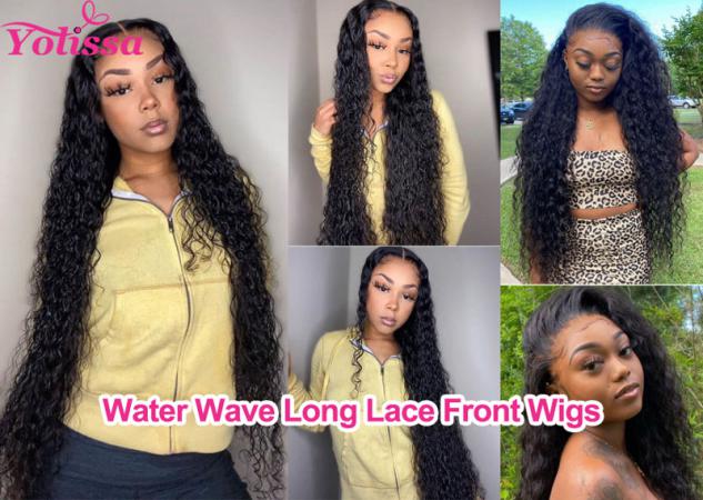 Water Wave Long Lace Front Wigs