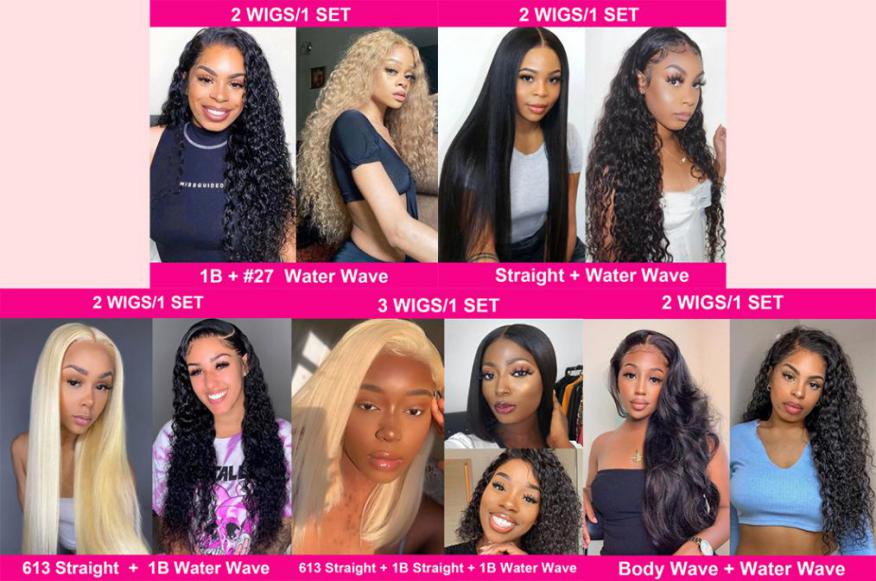 Water Wave Wig In Combo Wigs