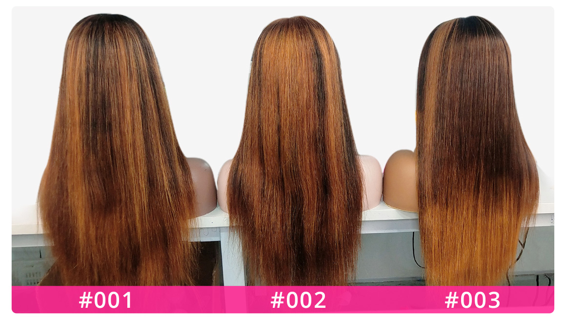 highligh #27 Lace Front Wigs Back