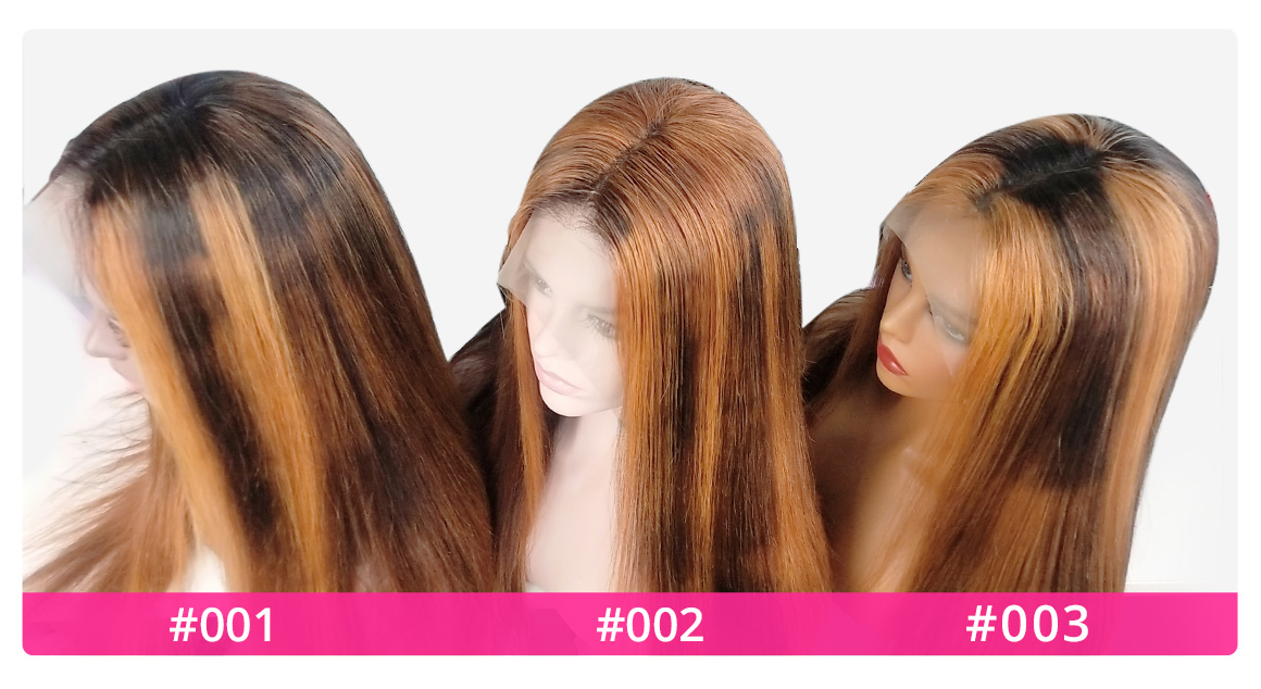 highligh #27 Lace Front Wigs Top