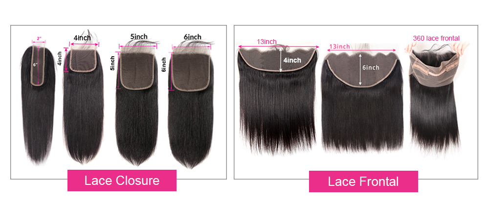 lace closures and lace frontals