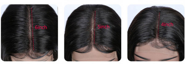 yolissa hair part wig size