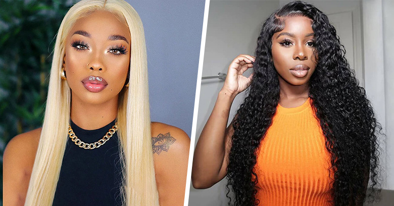 straight and curly lace wigs
