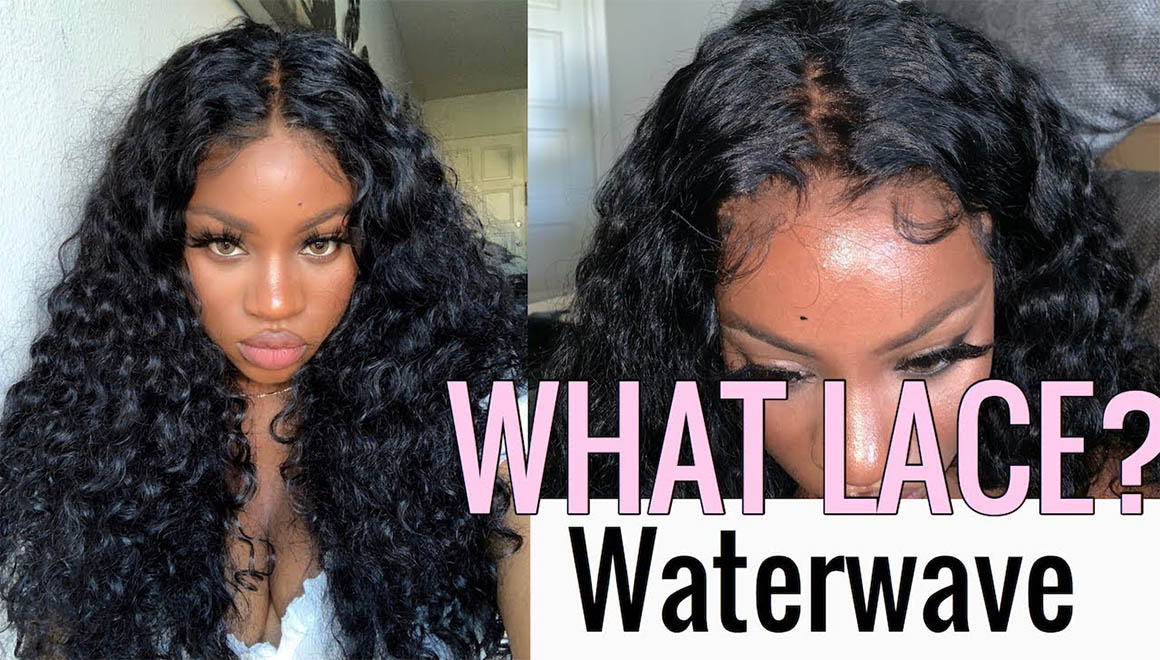 water wave transparent lace wigs