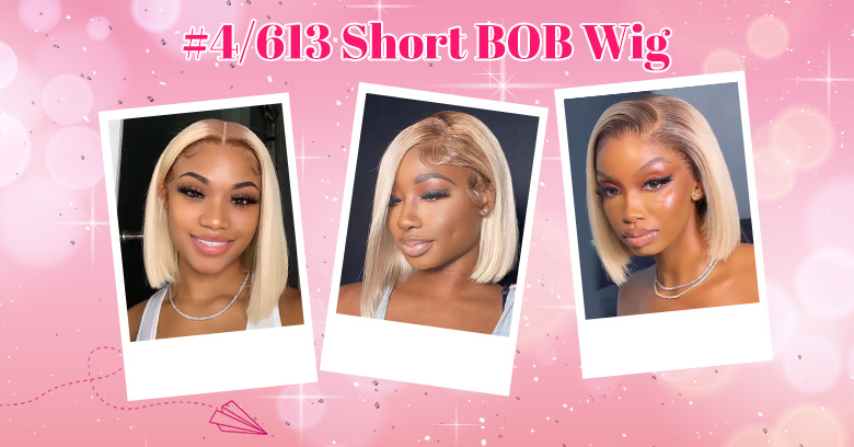 blonde bob wig with brown roots