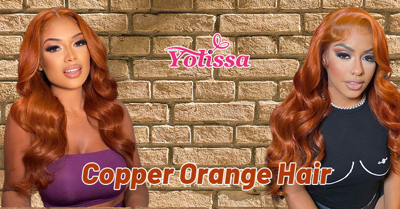 copper orange wigs