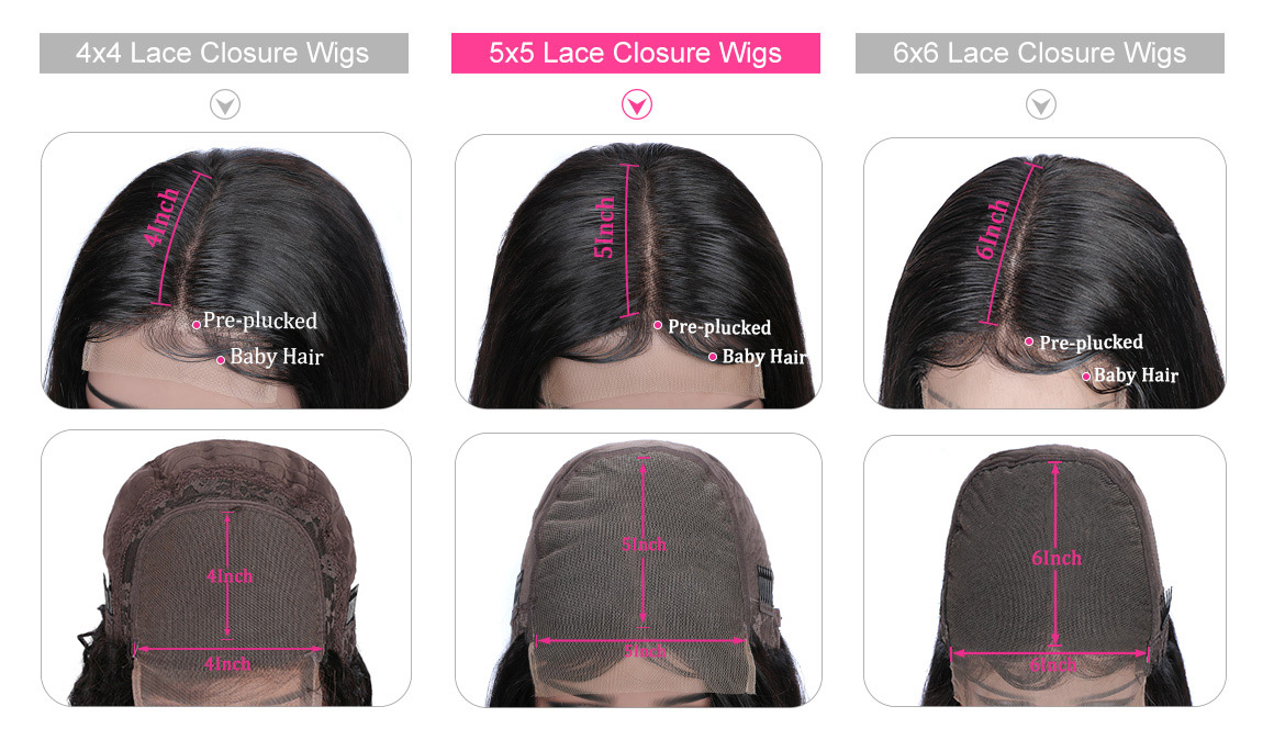 lace closure wigs